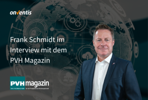 Im Gespräch mit dem PVH Magazin (Fachmagazin aus dem E/D/E) gibt Onventis CEO Frank Schmidt einen Ausblick auf die Zukunft der Beschaffung. Er erklärt, wie künstliche Intelligenz, Automatisierung und datenbasierte Prozesse den Einkauf verändern, vom Forecasting über die Lieferantenbewertung bis hin zur Rechnungsautomatisierung.