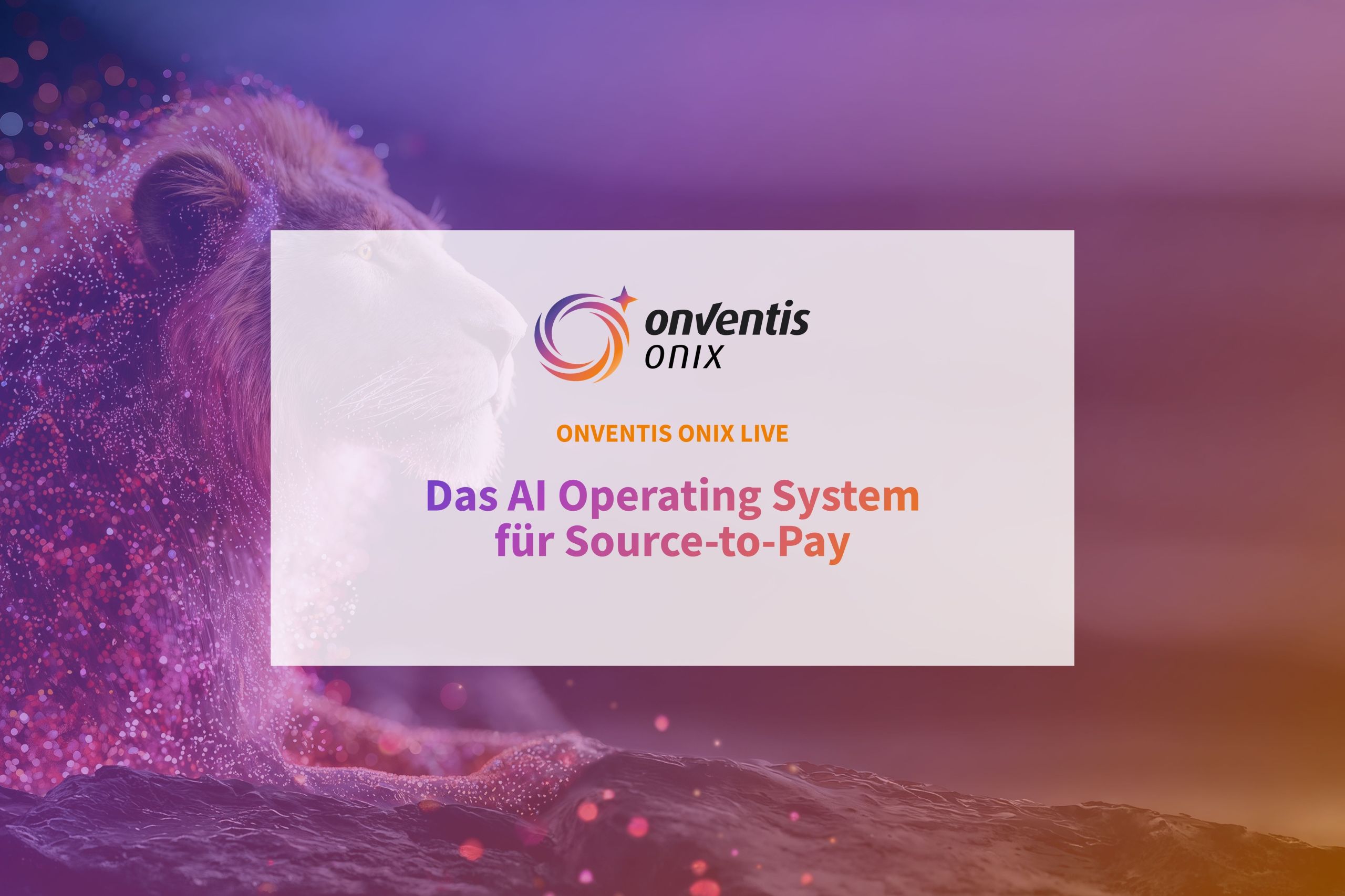 Onventis ONIX: Das AI Operating System für Source-to-Pay